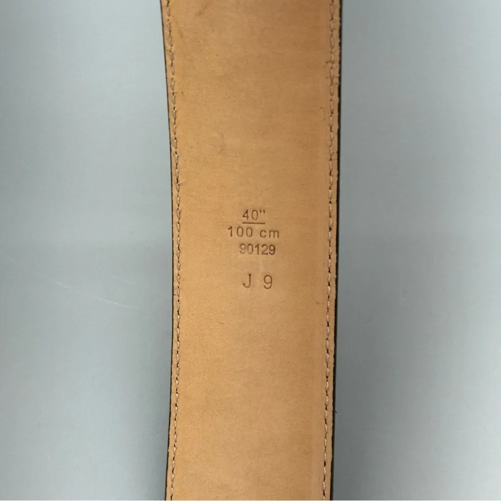 Coach Brown Calfskin Leather Belt